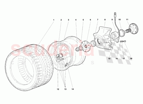 Part Diagram for Lamborghini 0052001074