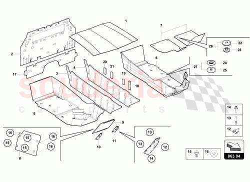 Part Diagram for Lamborghini 470864240D