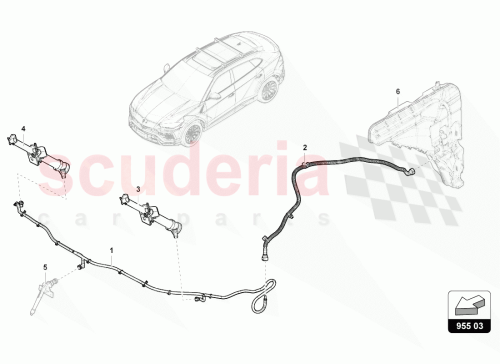 Part Diagram for Lamborghini 4ML955970
