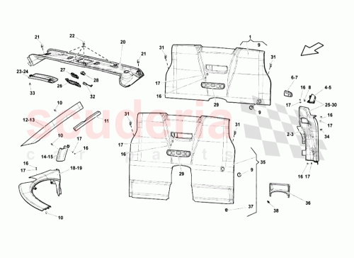 Part Diagram for Lamborghini 407868258G