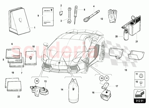 Part Diagram for Lamborghini 475012760AB