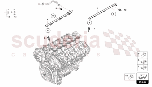 Part Diagram for Lamborghini 47B906054