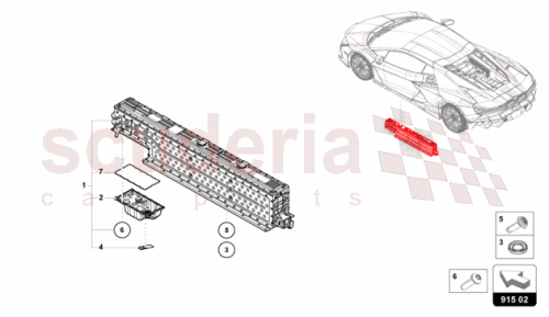 Part Diagram for Lamborghini 47B915100A