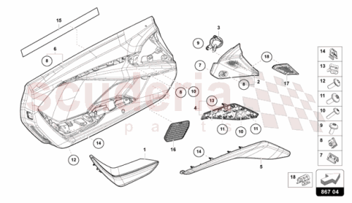 Part Diagram for Lamborghini 47B868423