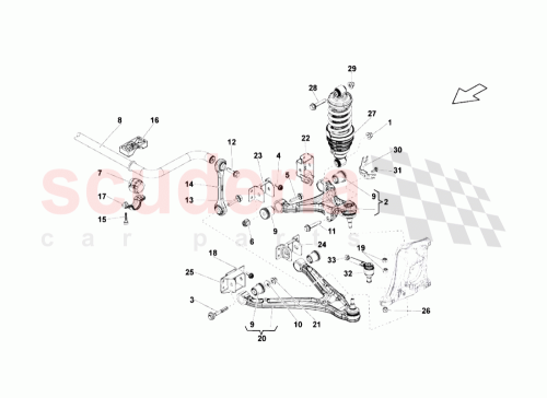 Part Diagram for Lamborghini 420407152J
