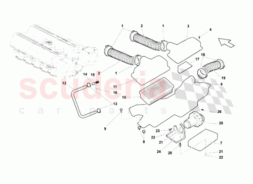 Part Diagram for Lamborghini 07L133845