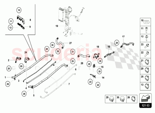 Part Diagram for Lamborghini 4S0121444B