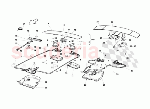 Part Diagram for Lamborghini 8K0980551B