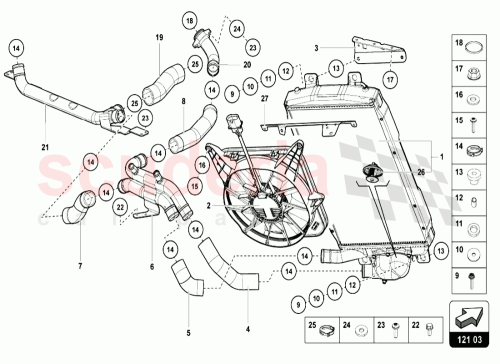 Part Diagram for Lamborghini N90760301