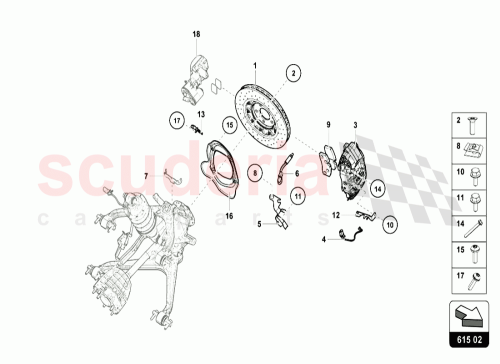 Part Diagram for Lamborghini 4T0615405H