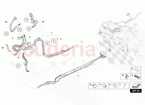 Part Diagram for Lamborghini 4M0201192K