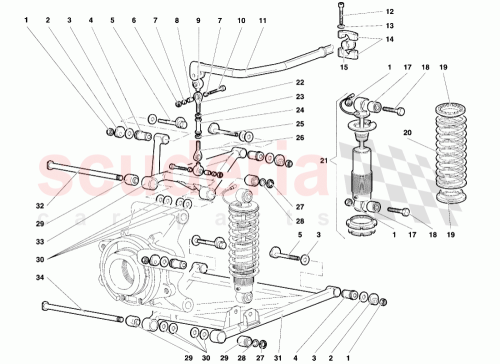 Part Diagram for Lamborghini 008201016