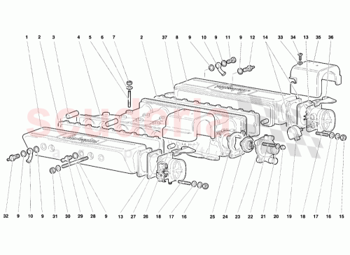 Part Diagram for Lamborghini 001336446