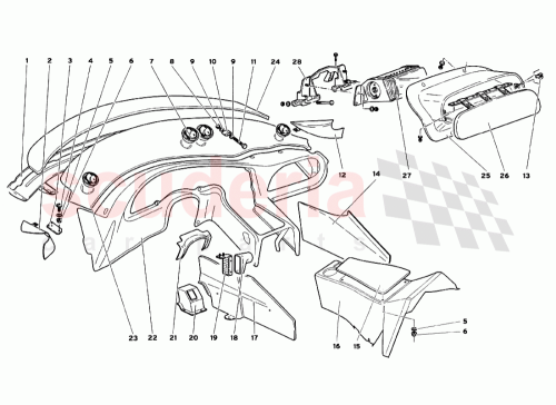 Part Diagram for Lamborghini 009914121
