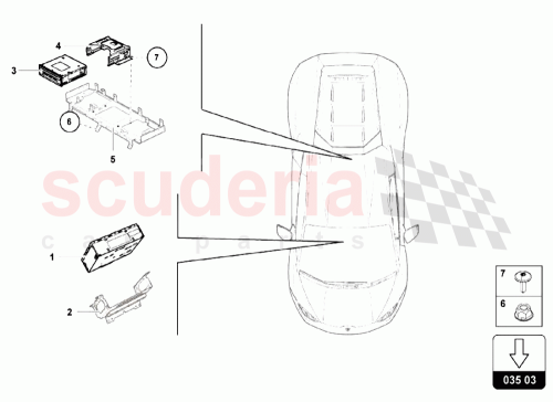 Part Diagram for Lamborghini 4T0035642B