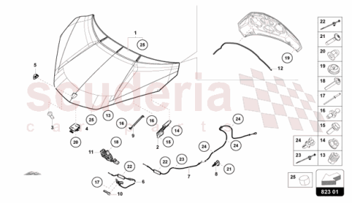 Part Diagram for Lamborghini 47B823195