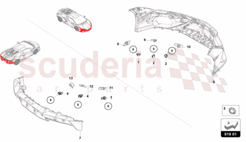 Part Diagram for Lamborghini 5Q1919275BB98