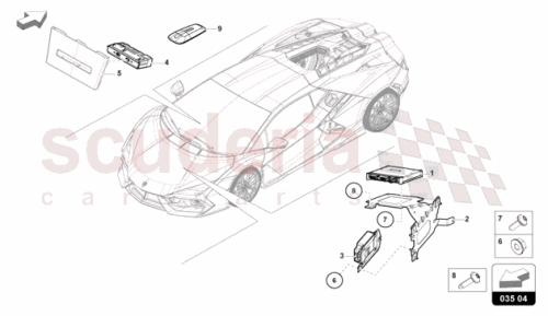 Part Diagram for Lamborghini 47B035335