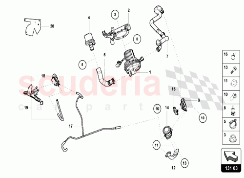 Part Diagram for Lamborghini 06A131120D