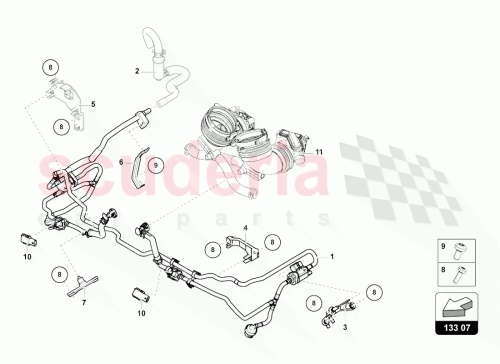 Part Diagram for Lamborghini 0P2133519A