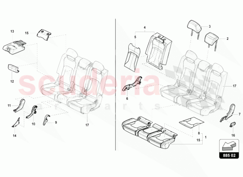 Part Diagram for Lamborghini 4ML885775