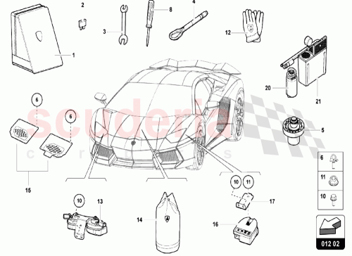 Part Diagram for Lamborghini 470012257