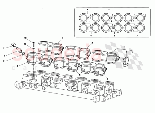Part Diagram for Lamborghini 0013007418