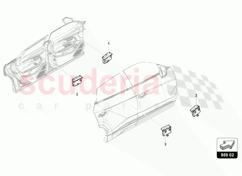 Part Diagram for Lamborghini 4M1959593D