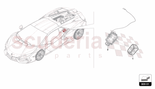Part Diagram for Lamborghini 47B809909