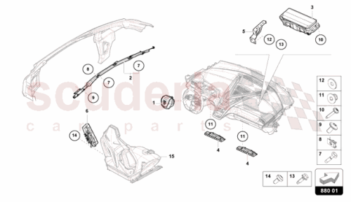 Part Diagram for Lamborghini 47A880224