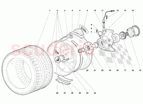 Part Diagram for Lamborghini 005234364