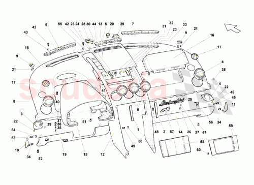 Part Diagram for Lamborghini 400857087