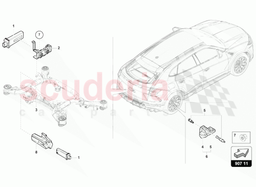 Part Diagram for Lamborghini 4E0810675C