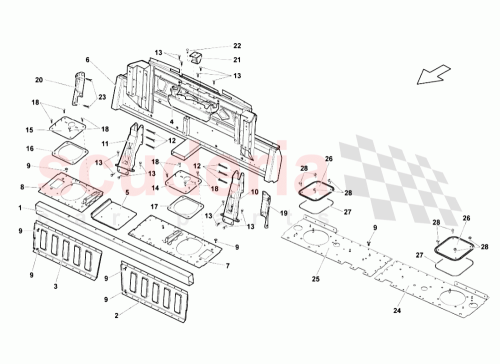 Part Diagram for Lamborghini 407803227A