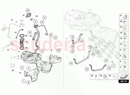 Part Diagram for Lamborghini 4M0201021FN