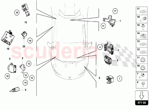 Part Diagram for Lamborghini 4H0959651A