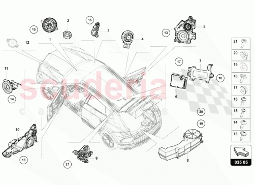 Part Diagram for Lamborghini 4N0035466A