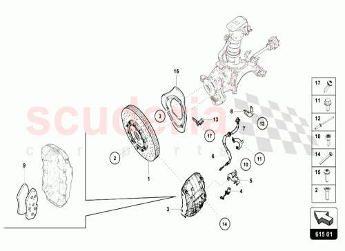 Part Diagram for Lamborghini 4T0615106C