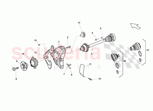 Part Diagram for Lamborghini 4E0407613A