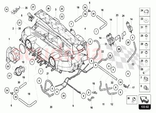Part Diagram for Lamborghini 470971280A