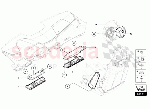 Part Diagram for Lamborghini 471858513A