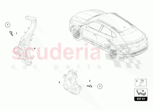 Part Diagram for Lamborghini 4M0927803C