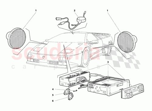 Part Diagram for Lamborghini 006136147