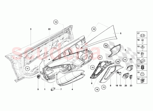 Part Diagram for Lamborghini 470867165C