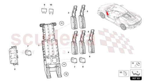Part Diagram for Lamborghini 4G0937503
