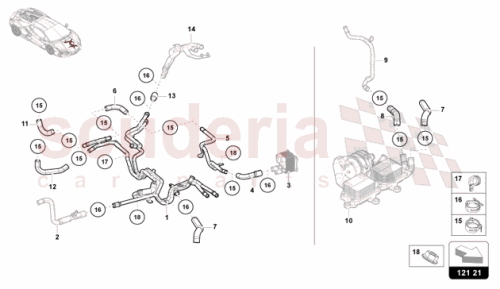 Part Diagram for Lamborghini 47B121365B
