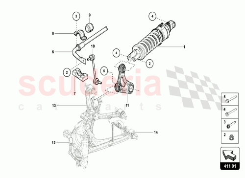 Part Diagram for Lamborghini 470412019N