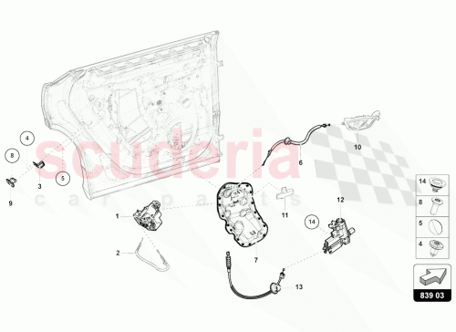 Part Diagram for Lamborghini 4M8839104A
