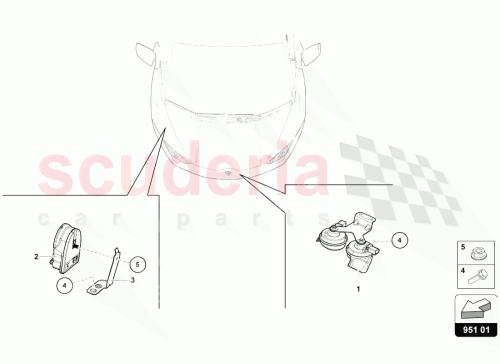 Part Diagram for Lamborghini 4T0951287B