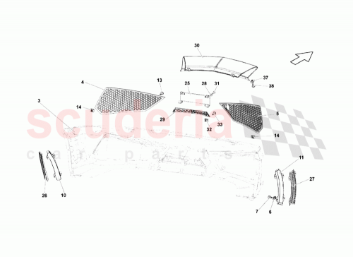 Part Diagram for Lamborghini 403807061A